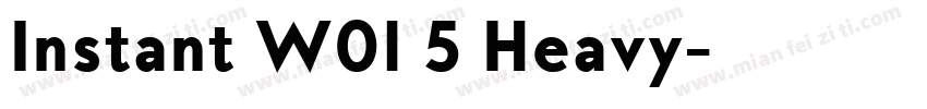 Instant W01 5 Heavy字体转换